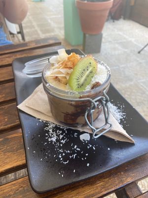 Hazelnut pudding   at Laundry Lounge in Sagres