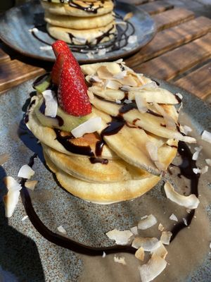 Pancakes really dry, Not enough sauce  at Laundry Lounge in Sagres