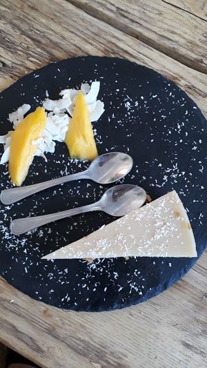 vegan coconut cake at Laundry Lounge in Sagres