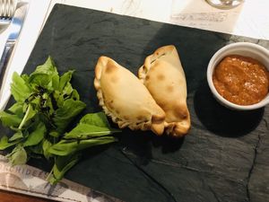 Empanadas vegana  at Caléndula in Mendoza