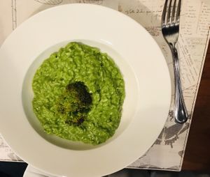 Risotto spinach  at Caléndula in Mendoza
