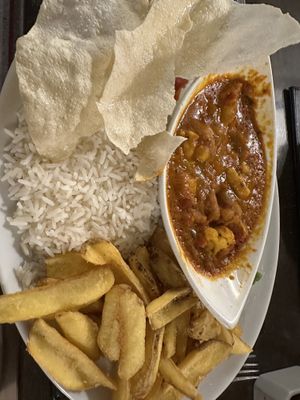 Cauliflower curry   at White Swan Inn in Ceredigion