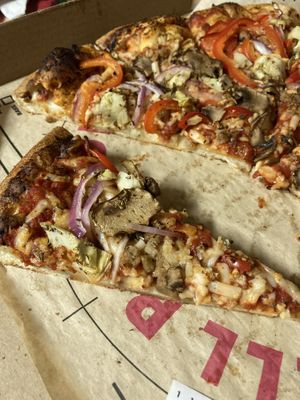 Vegan cheese at Rapid Fired Pizza in Troy