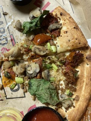 No cheese at Rapid Fired Pizza in Troy