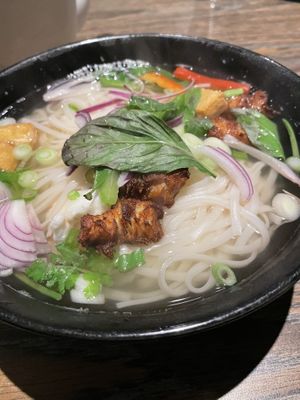 Vegan pho  at Little Asia in Dundas