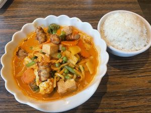 Red curry  at Little Asia in Dundas