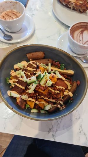 Vegan winter hash at Grön Kafé in Leeds