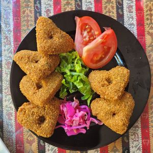 Falafel...Best ever!! .2.5 euros at Abou Tayssir in Tangier