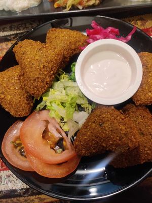 Falafel at Abou Tayssir in Tangier
