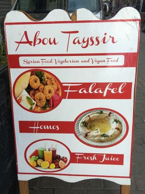 It’s a sign  at Abou Tayssir in Tangier