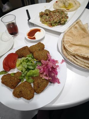 Heart-shaped falafel at Abou Tayssir in Tangier
