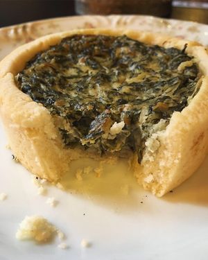 Quiche de Espinafre Vegana  at Agridoce in Porto Alegre