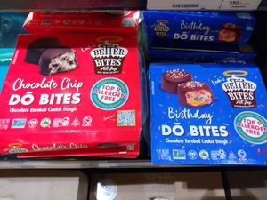 Vegan cookie dough bites are located in the case near the bakery at Whole Foods Market in Naples