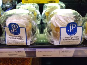 Vegan gluten-free vanilla cupcakes at Whole Foods Market in Naples