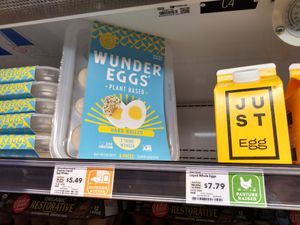 Wunder eggs and Just Egg are vegan at Whole Foods Market in Naples