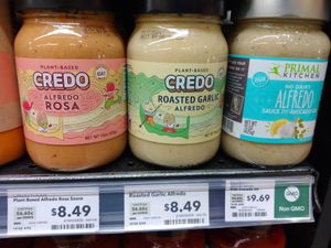 3 vegan Alfredo sauces at Whole Foods Market in Naples