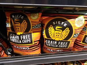 Vegan nacho cheese chips that are grain free. at Whole Foods Market in Naples