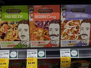 Vegan meals by Upton's. They're shelf stable. at Whole Foods Market in Naples