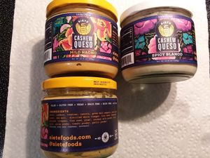 Refrigerated vegan cheese dips. Oil free. at Whole Foods Market in Naples