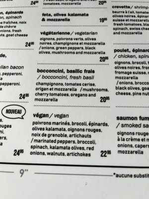   at La Pizzateria in Mont-tremblant