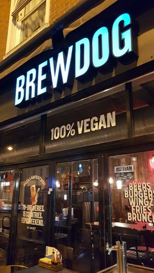 Store front at Biff's x Brewdog - Dalston in North London