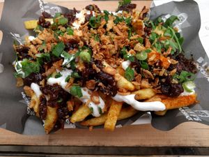 Fries at Biff's x Brewdog - Dalston in North London