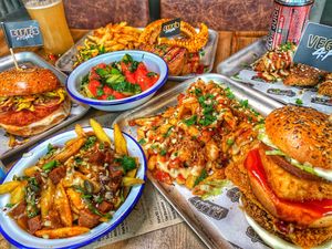 Biff's x BrewDog spread at Biff's x Brewdog - Dalston in North London