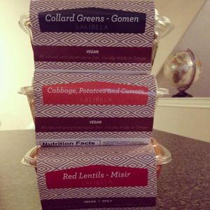 They now sell several vegan options from Cafe Lalibela, the Ethiopian restaurant in Tempe. They also sell their injera (the bread).  at Whole Foods Market - Scottsdale Rd in Phoenix