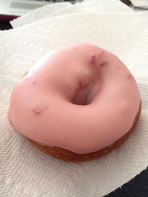 Vegan cherry cake donut! Delicious & only 0.99! at Whole Foods Market - Scottsdale Rd in Phoenix