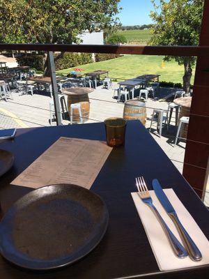 Tables at Harvest Kitchen in Tanunda