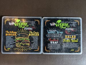 A vegan menu makes thing easier. at Bob's Burgers & Brew in Burlington