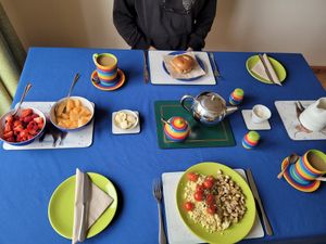 Breakfast Table at Kings Reach Self Catering in Lochgilphead