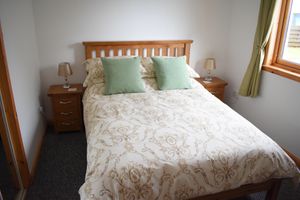 Double bedroom in apartment two at Kings Reach Self Catering in Lochgilphead