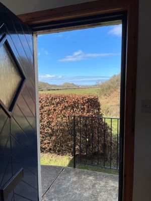 View from door of apartment two at Kings Reach Self Catering in Lochgilphead