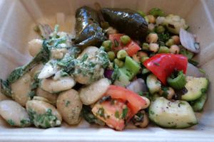 Some stuff from the deli at Whole Foods Market in Baton Rouge