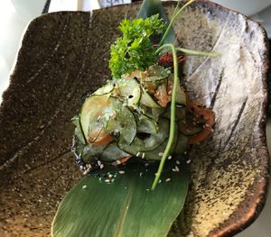 Cucumber salad  at Sushimari in Funchal