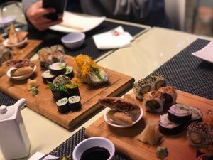 Freestyle sushi plate  at Sushimari in Funchal