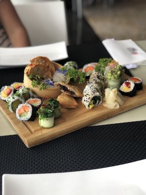 Freestyle vegan platter  at Sushimari in Funchal