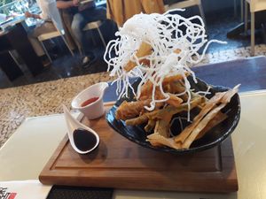 Vegetable tempura at Sushimari in Funchal