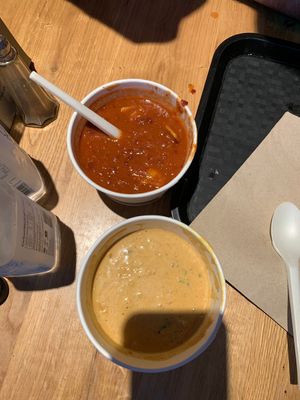 Delicious vegan soup and bread at Súpa in Geysir