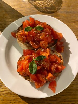 Bruschetta at Noi Quattro Pizzeria in Manchester