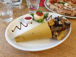 Veggie cuoppo at Noi Quattro Pizzeria in Manchester