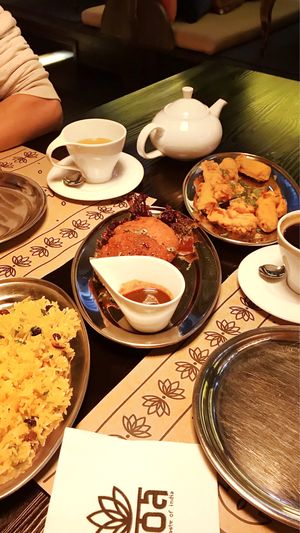 Lemon Rice, Vegetable Cutlets, Paneer Pakora at Goa Indian Restaurant in Kharkiv