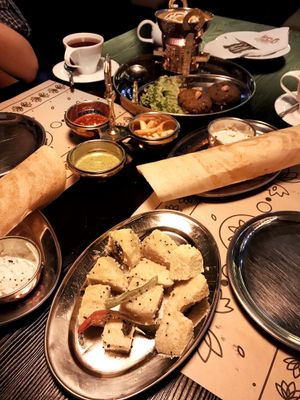 Dhokla  at Goa Indian Restaurant in Kharkiv