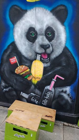 cute design at Round House Burger in Stuttgart