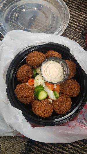 Falafel plate at MSP - Holy Land - T1 in Minneapolis