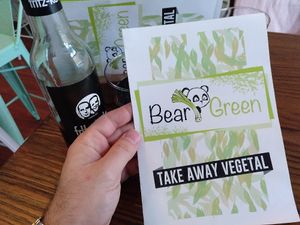 The menu at Beary Green in Madrid
