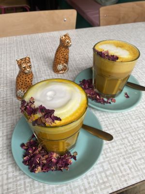 Turmeric latte   at Rawnchy in Glasgow