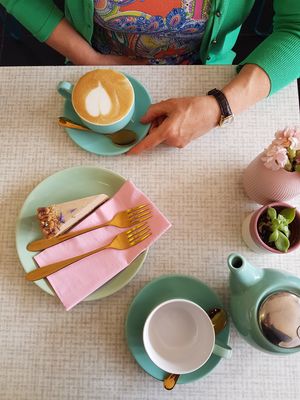 Salted Caramel and coffee at Rawnchy in Glasgow
