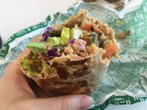Vegan Baja Burrito  at IAH - freshii - TB in Houston